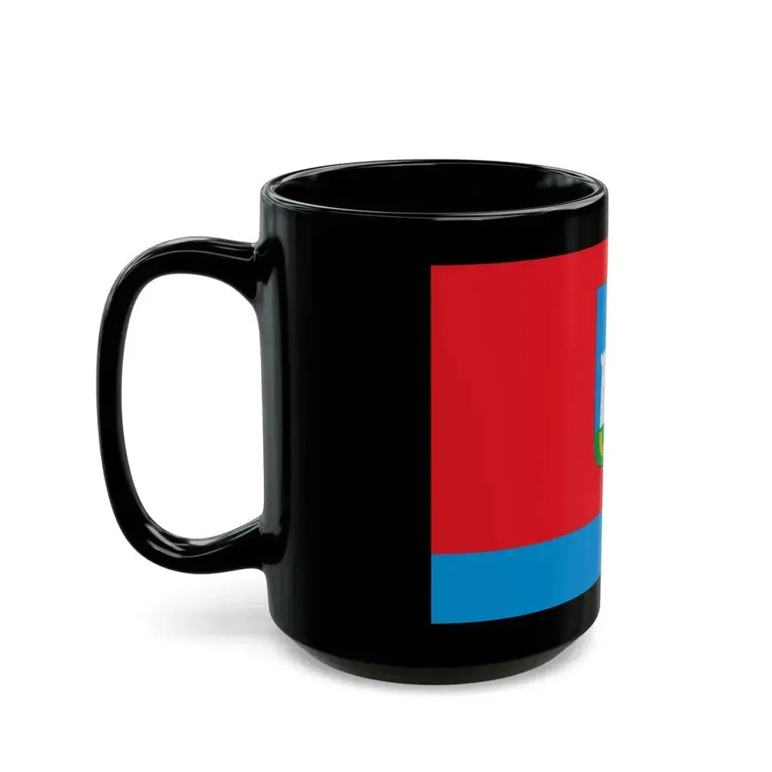 Flag of Oryol Oblast Russia - Black Coffee Mug - Go Mug Yourself