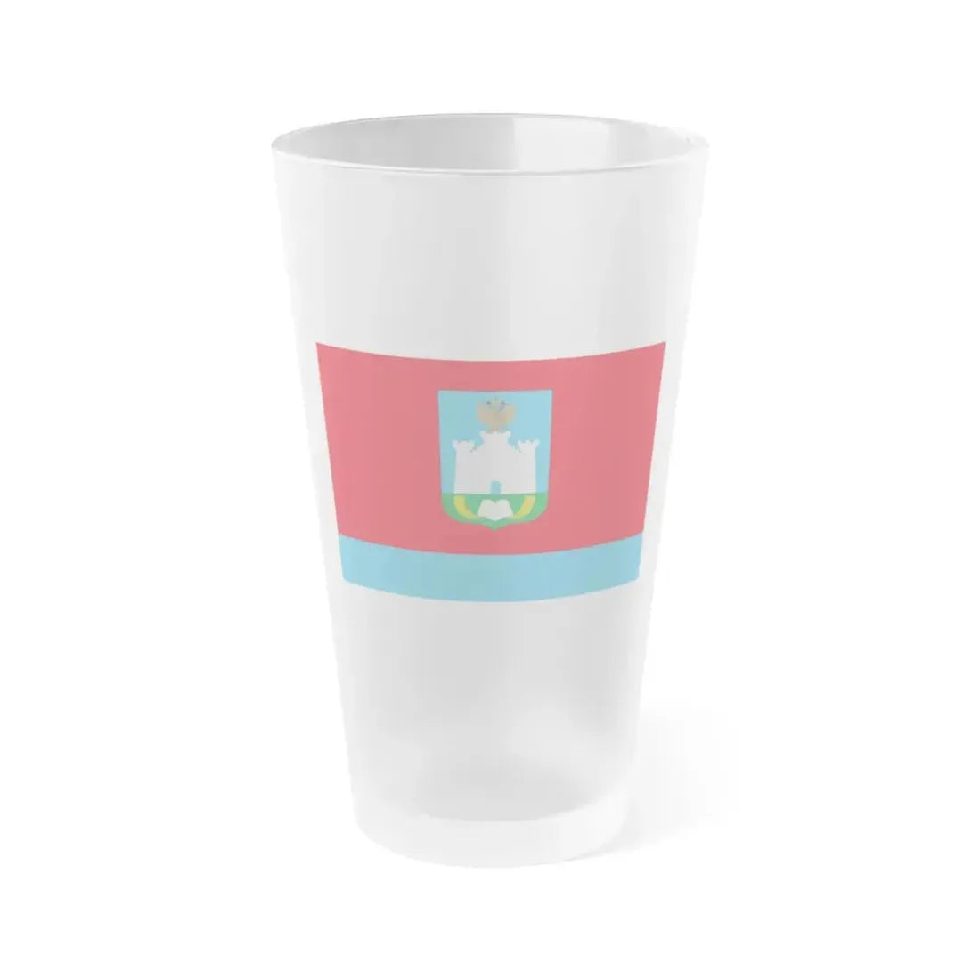 Flag of Oryol Oblast Russia - Frosted Pint Glass 16oz 16oz Frosted - Go Mug Yourself