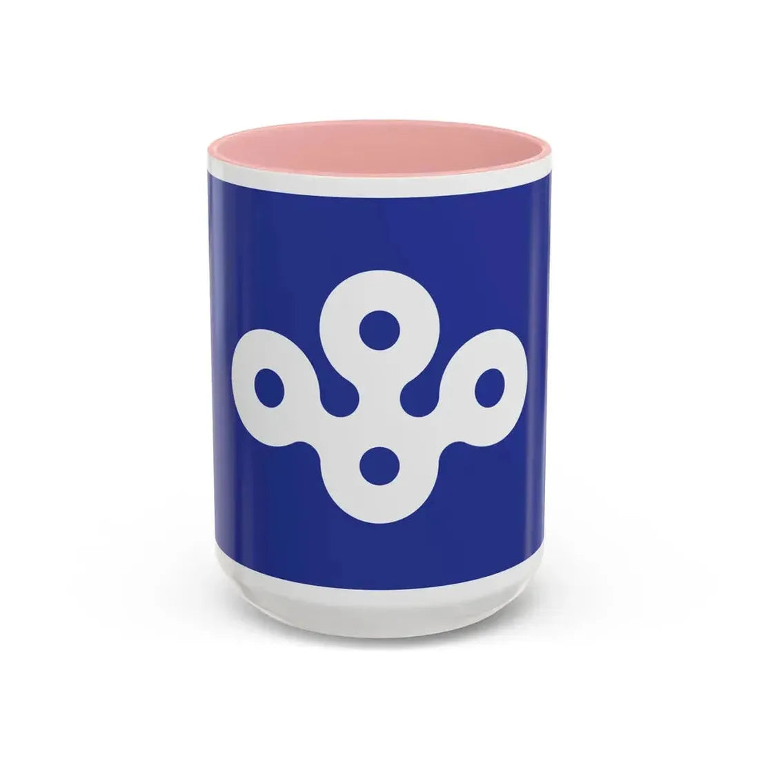 Flag of Osaka Prefecture Japan - Accent Coffee Mug 15oz Pink - Go Mug Yourself