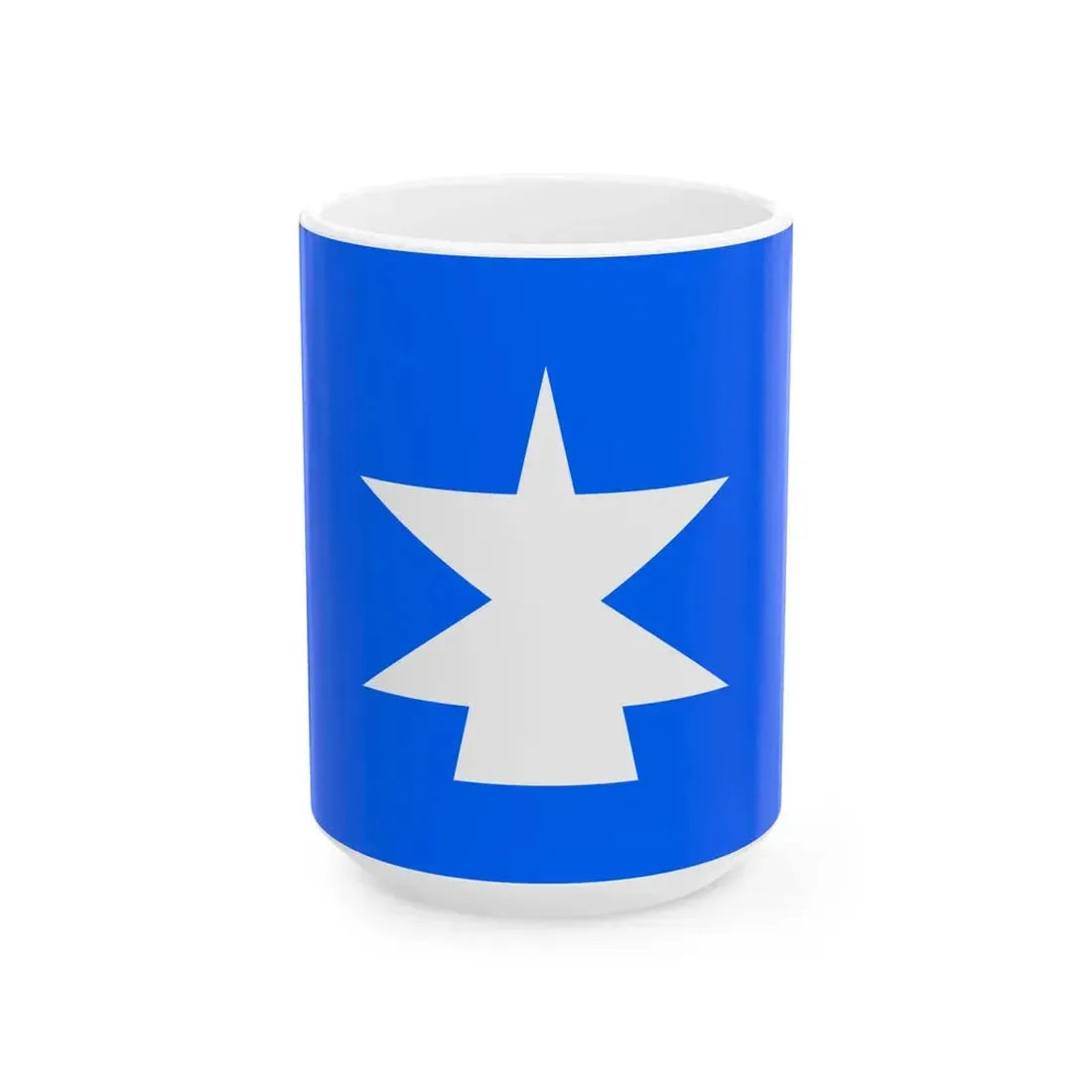 Flag of Oshimizu Ishikawa 1965-2005 (Japan) White Coffee Mug 15oz - Go Mug Yourself