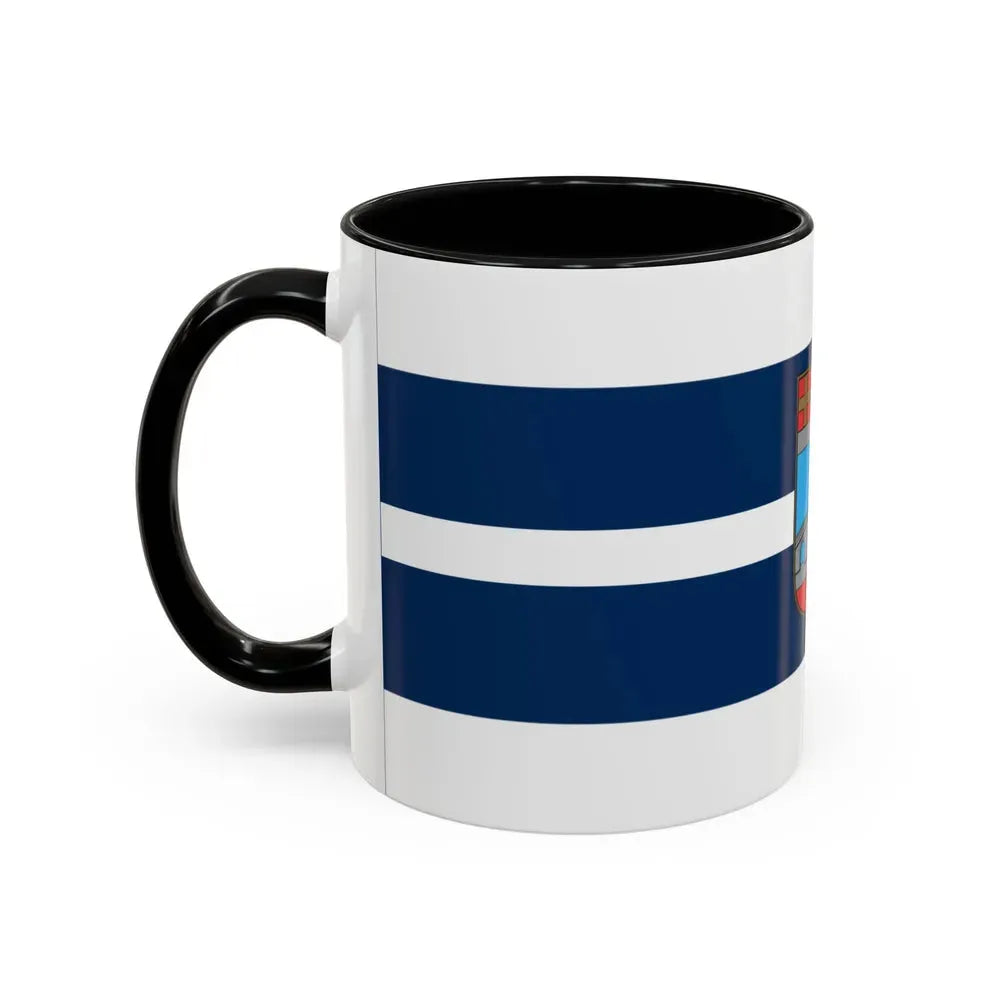 Flag of Osijek Baranja County Croatia - Accent Coffee Mug - Go Mug Yourself