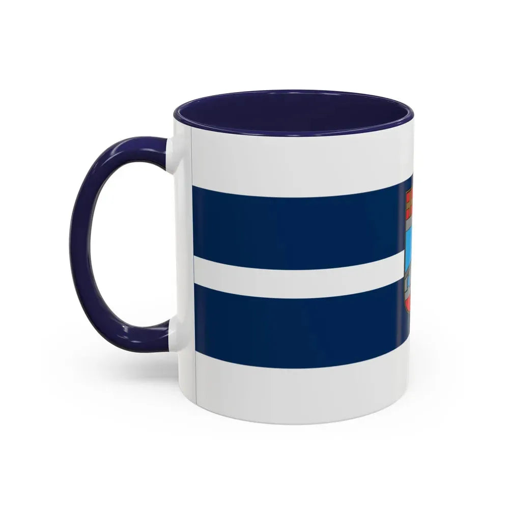 Flag of Osijek Baranja County Croatia - Accent Coffee Mug - Go Mug Yourself
