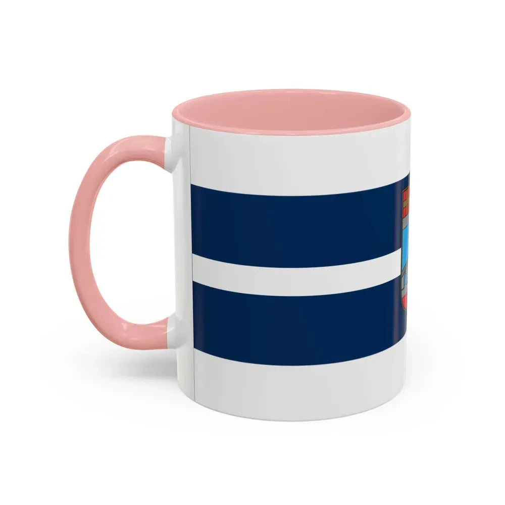 Flag of Osijek Baranja County Croatia - Accent Coffee Mug - Go Mug Yourself