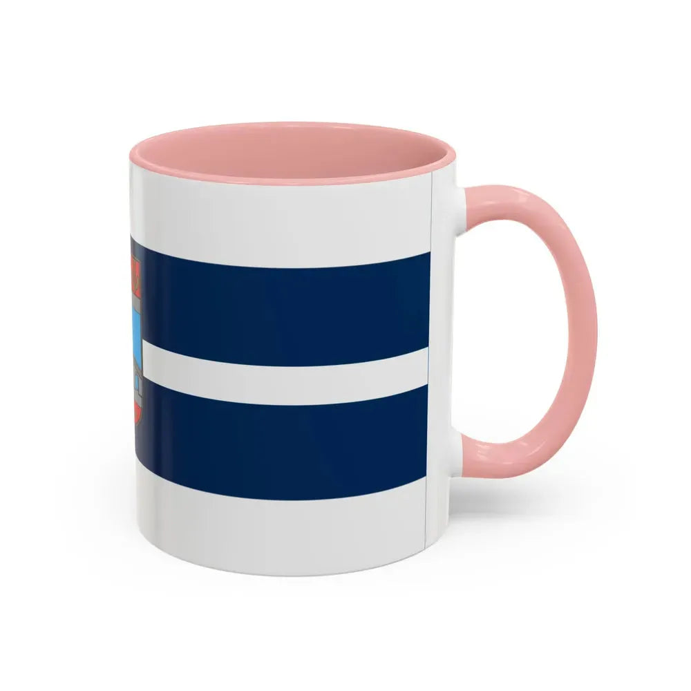 Flag of Osijek Baranja County Croatia - Accent Coffee Mug - Go Mug Yourself