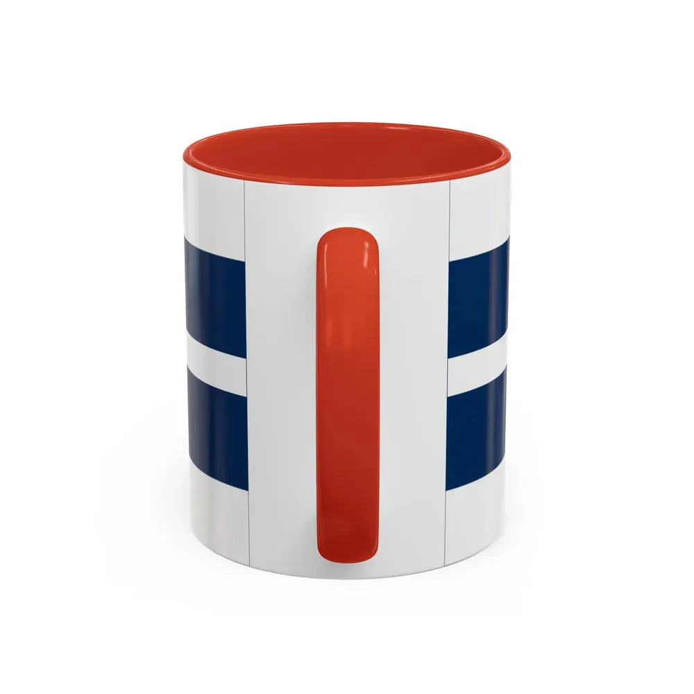 Flag of Osijek Baranja County Croatia - Accent Coffee Mug - Go Mug Yourself