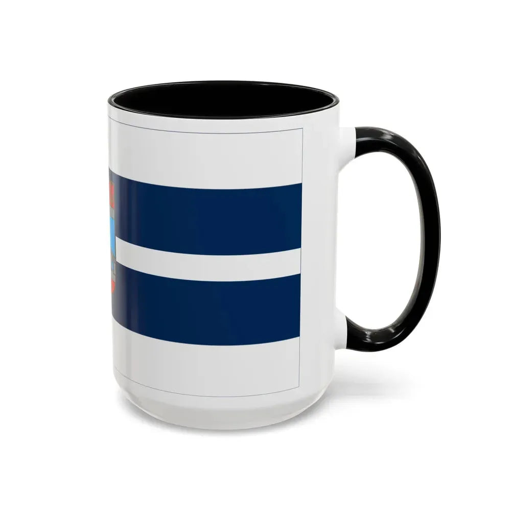 Flag of Osijek Baranja County Croatia - Accent Coffee Mug - Go Mug Yourself