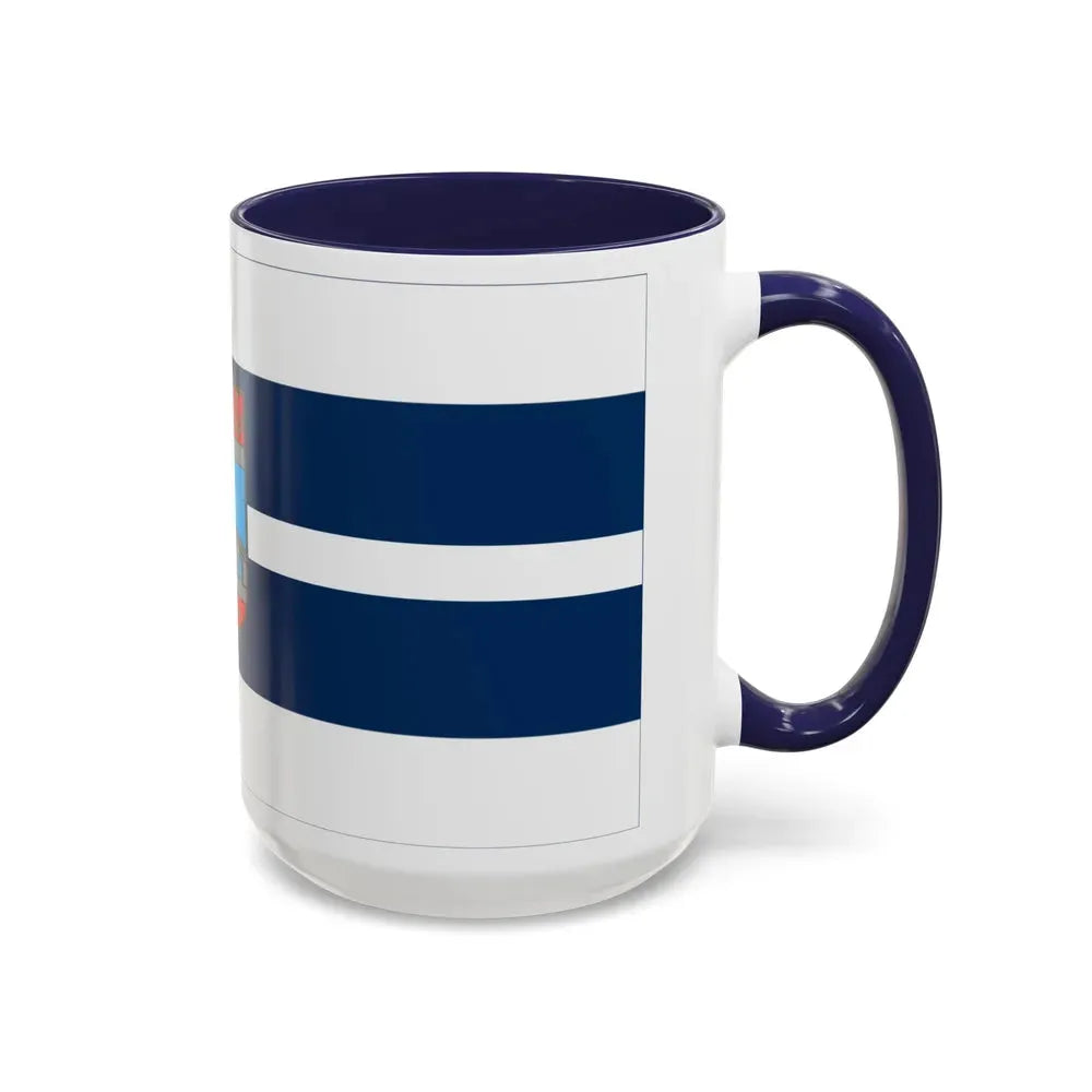 Flag of Osijek Baranja County Croatia - Accent Coffee Mug - Go Mug Yourself