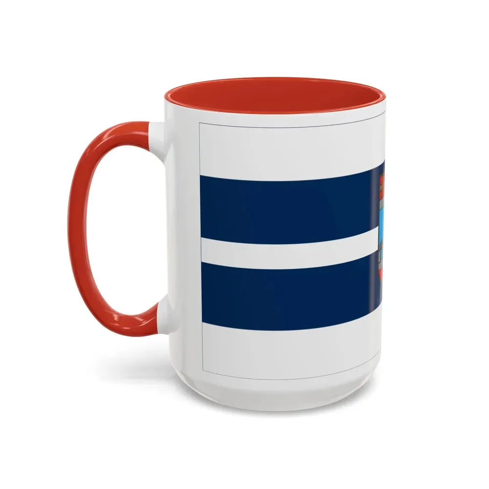 Flag of Osijek Baranja County Croatia - Accent Coffee Mug - Go Mug Yourself