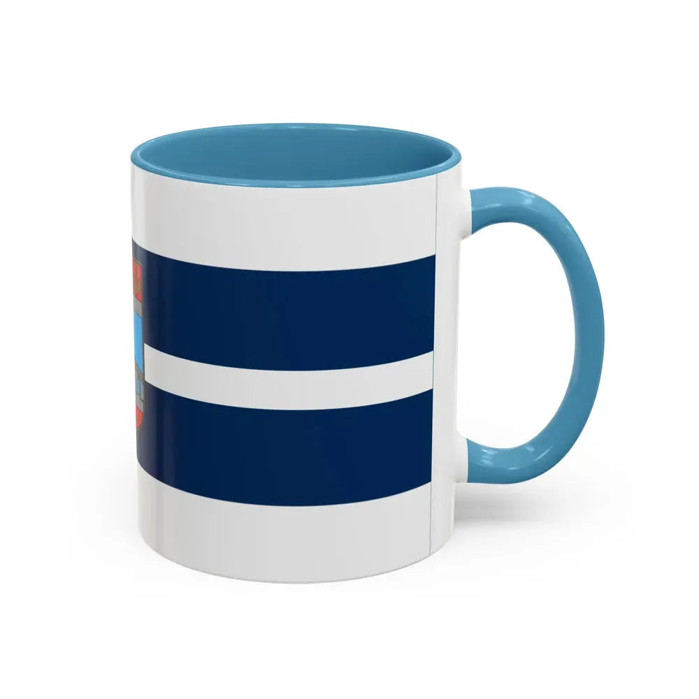 Flag of Osijek Baranja County Croatia - Accent Coffee Mug - Go Mug Yourself