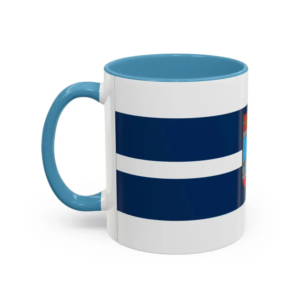 Flag of Osijek Baranja County Croatia - Accent Coffee Mug - Go Mug Yourself