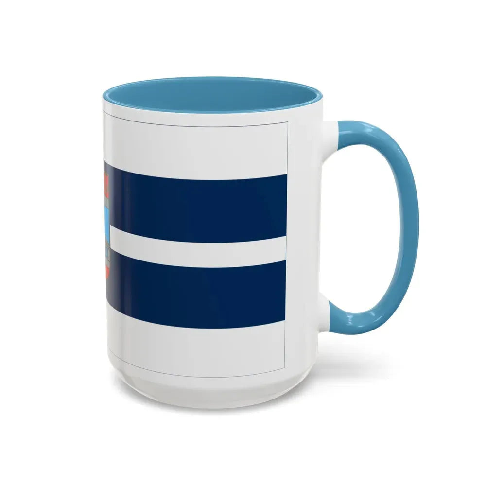 Flag of Osijek Baranja County Croatia - Accent Coffee Mug - Go Mug Yourself