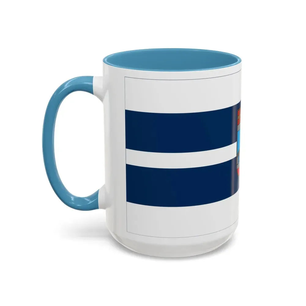 Flag of Osijek Baranja County Croatia - Accent Coffee Mug - Go Mug Yourself