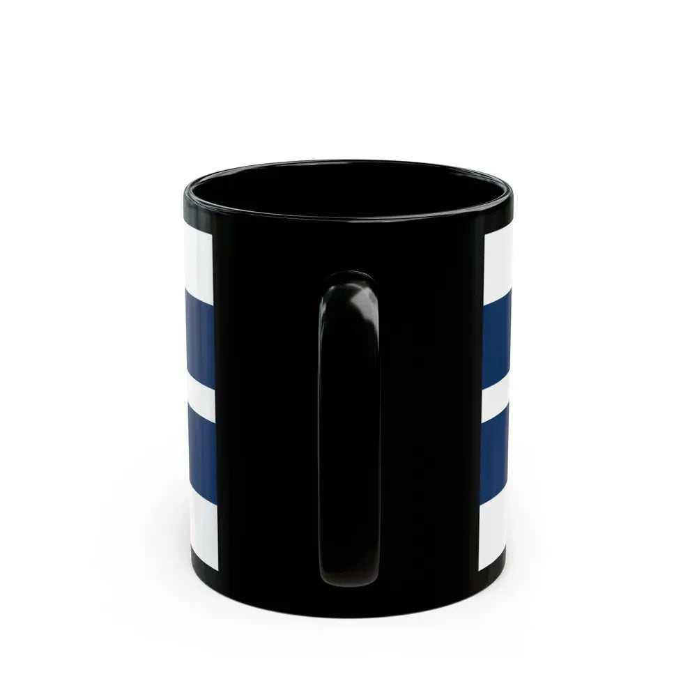 Flag of Osijek Baranja County Croatia - Black Coffee Mug - Go Mug Yourself