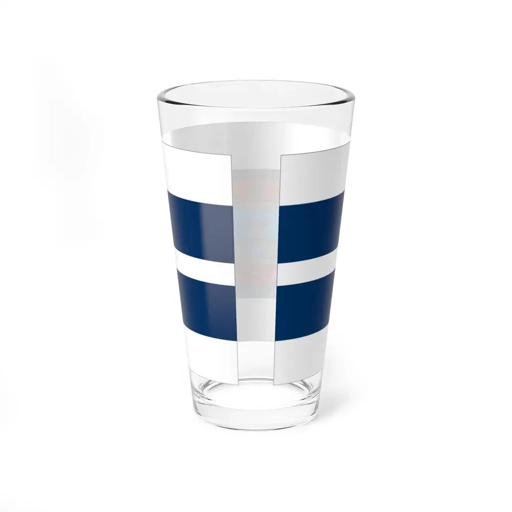 Flag of Osijek Baranja County Croatia - Pint Glass 16oz - Go Mug Yourself