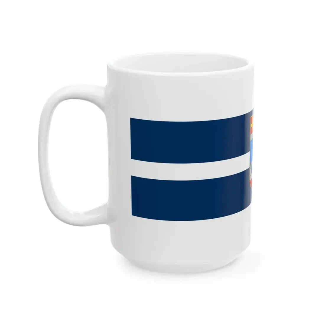 Flag of Osijek-Baranja County (Croatia) White Coffee Mug - Go Mug Yourself