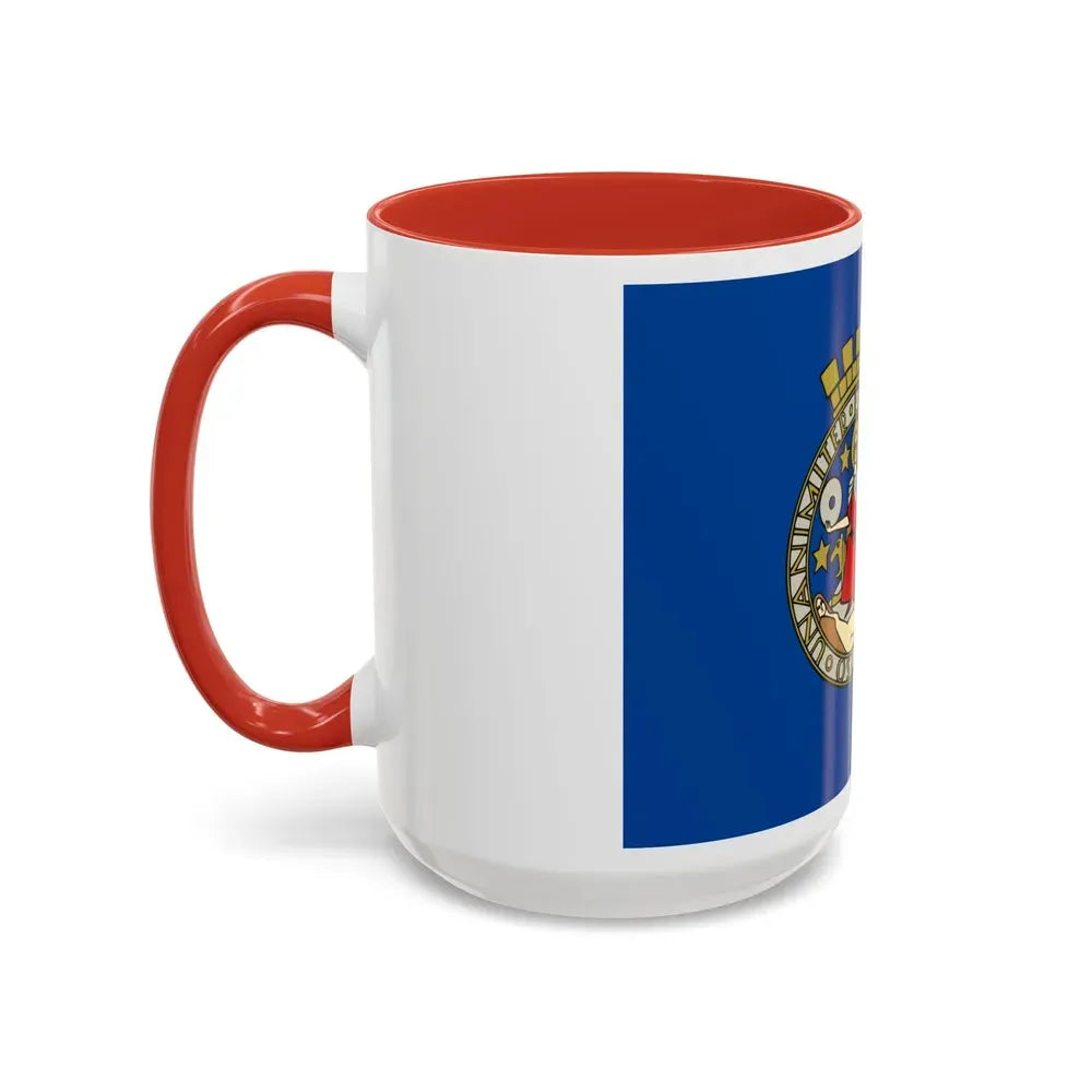 Flag of Oslo Oslo Norway - Accent Coffee Mug - Go Mug Yourself