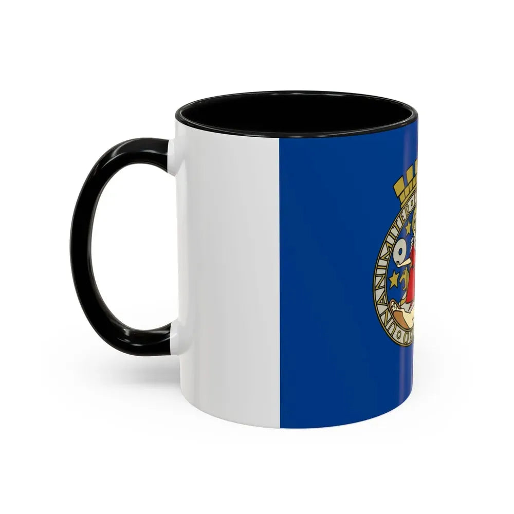 Flag of Oslo Oslo Norway - Accent Coffee Mug - Go Mug Yourself