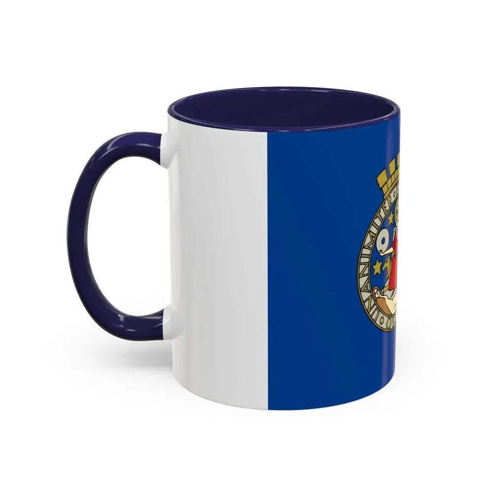 Flag of Oslo Oslo Norway - Accent Coffee Mug - Go Mug Yourself