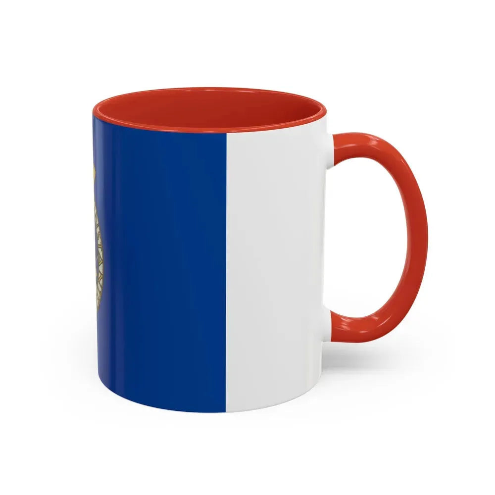 Flag of Oslo Oslo Norway - Accent Coffee Mug - Go Mug Yourself