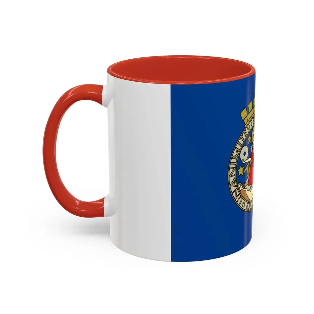 Flag of Oslo Oslo Norway - Accent Coffee Mug - Go Mug Yourself