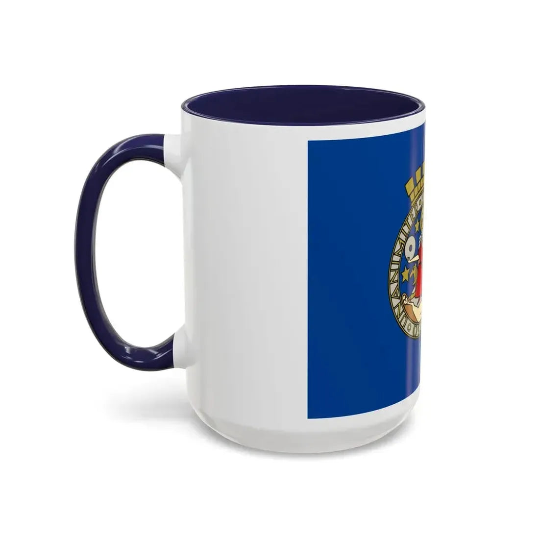 Flag of Oslo Oslo Norway - Accent Coffee Mug - Go Mug Yourself
