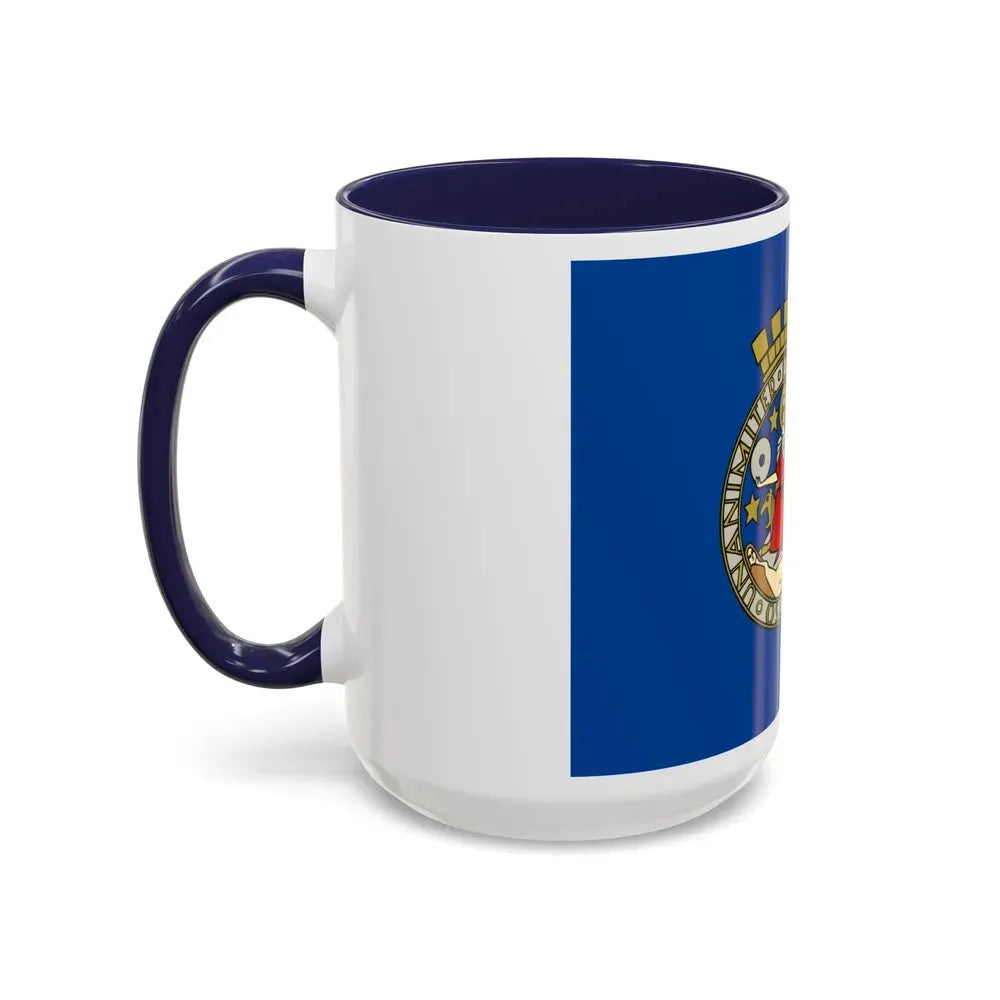 Flag of Oslo Oslo Norway - Accent Coffee Mug - Go Mug Yourself