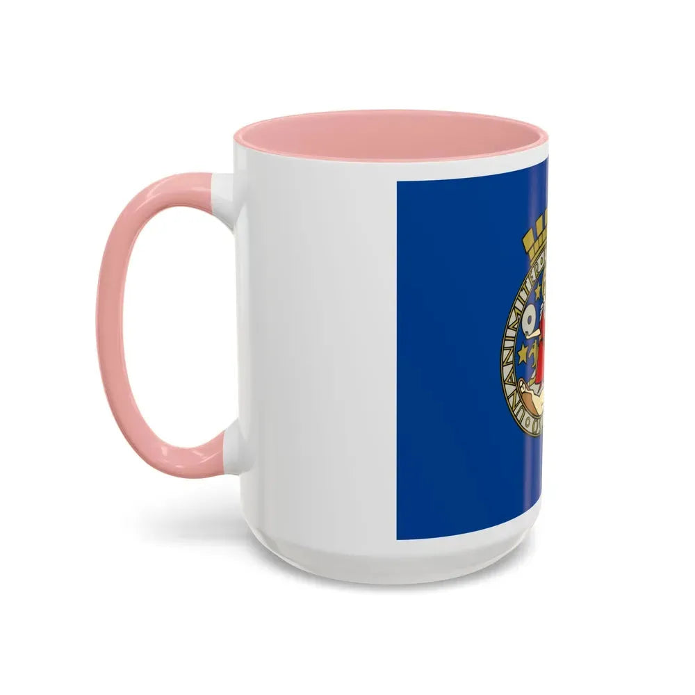 Flag of Oslo Oslo Norway - Accent Coffee Mug - Go Mug Yourself