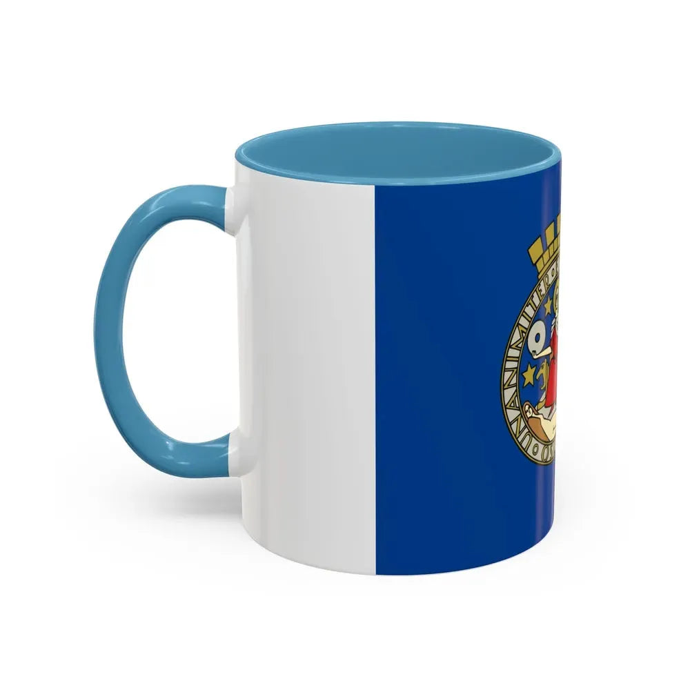 Flag of Oslo Oslo Norway - Accent Coffee Mug - Go Mug Yourself