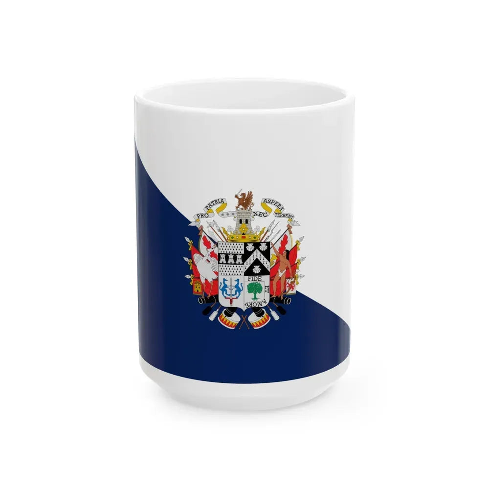 Flag of Osorno Chile - White Coffee Mug 15oz - Go Mug Yourself