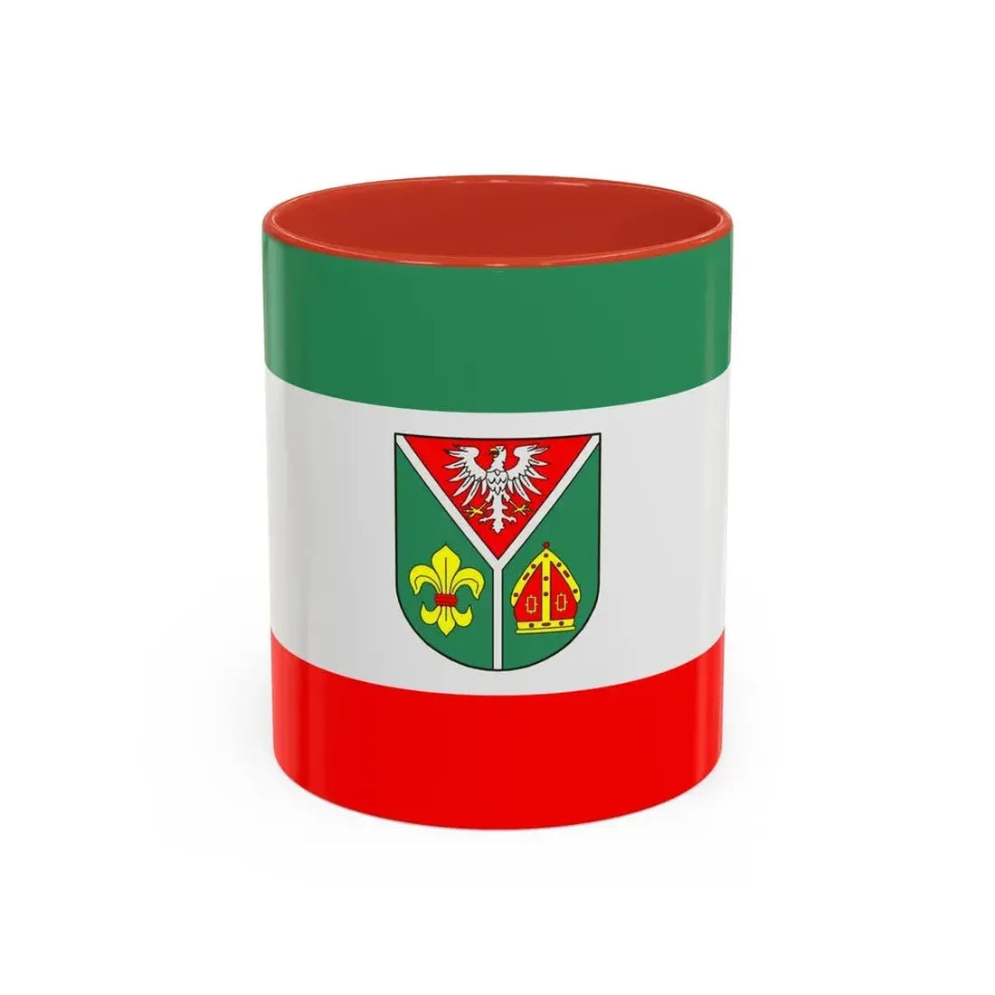 Flag of Ostprignitz Ruppin Germany - Accent Coffee Mug 11oz Red - Go Mug Yourself