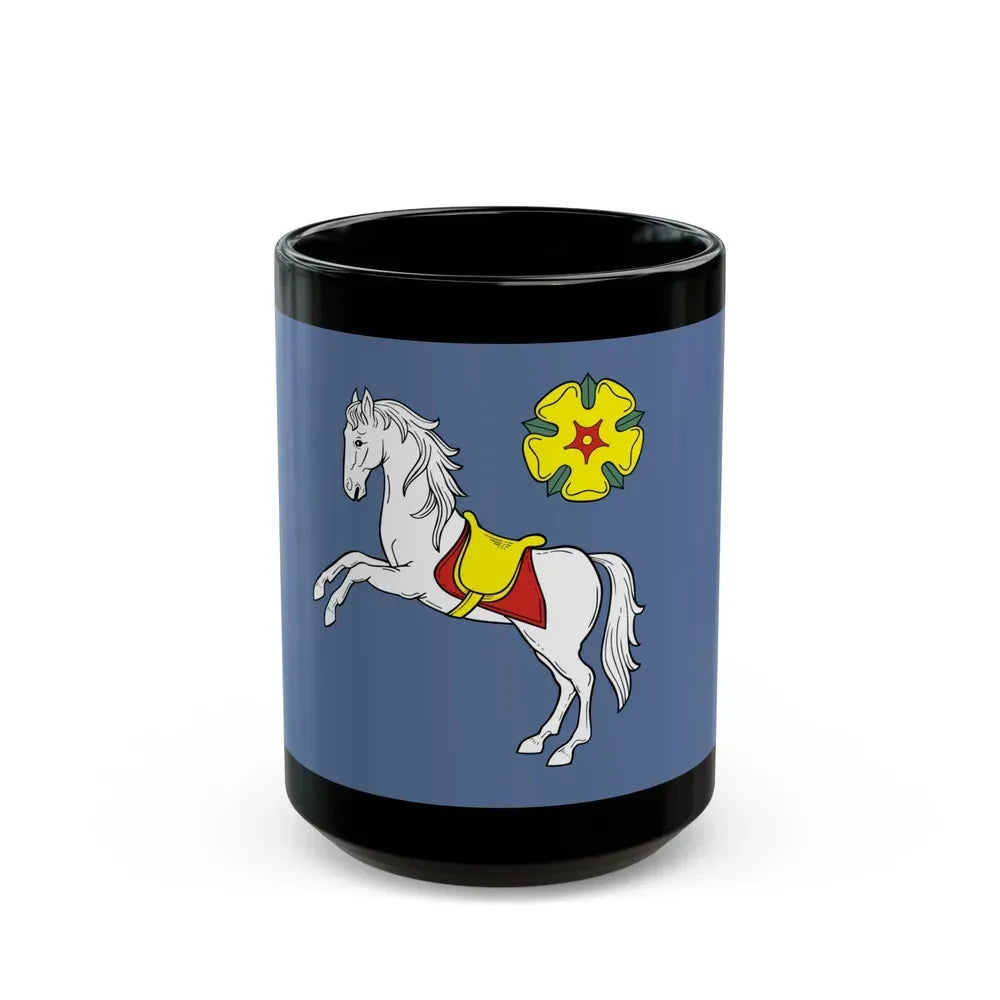 Flag of Ostrava Czech Republic - Black Coffee Mug 15oz - Go Mug Yourself