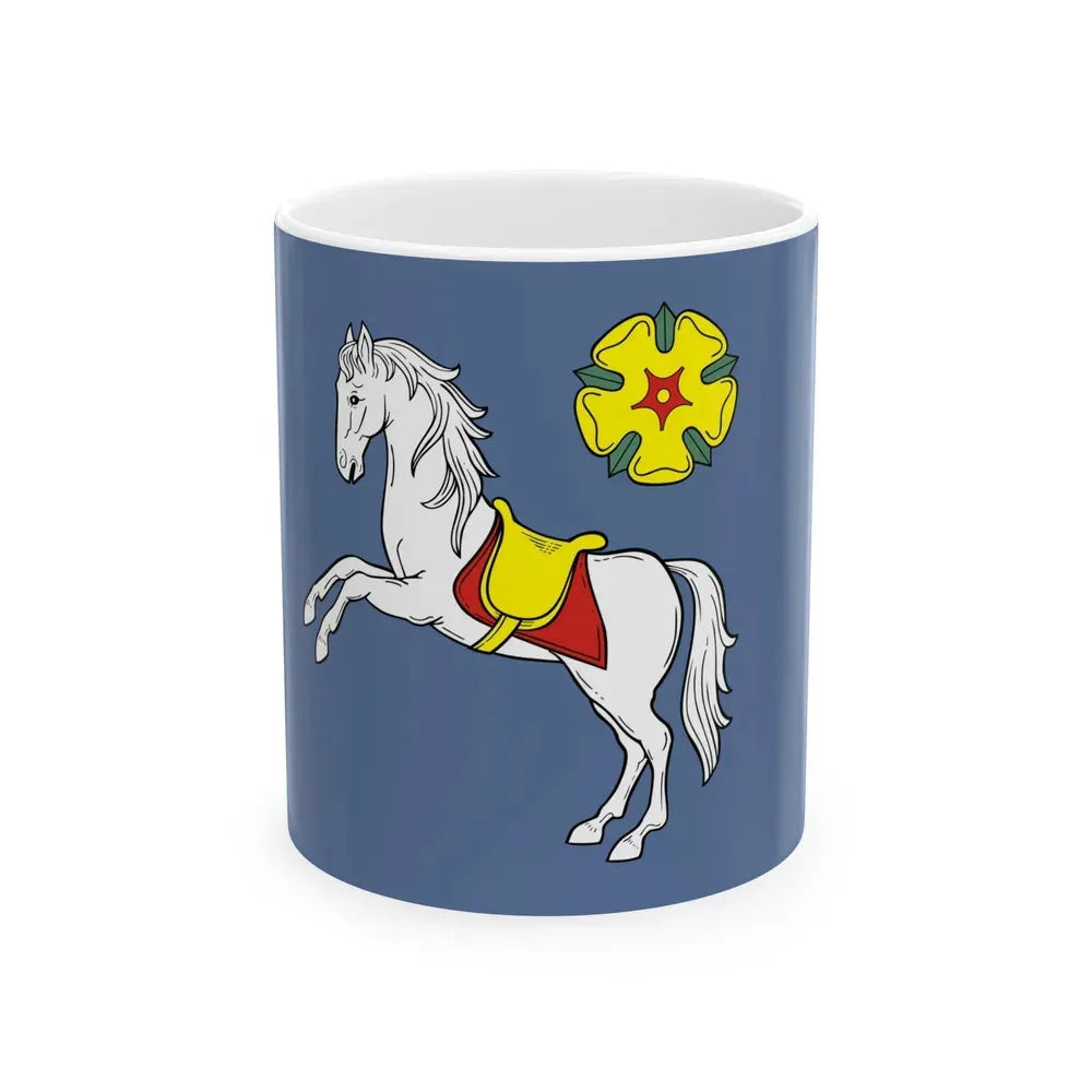 Flag of Ostrava Czech Republic - White Coffee Mug 11oz - Go Mug Yourself
