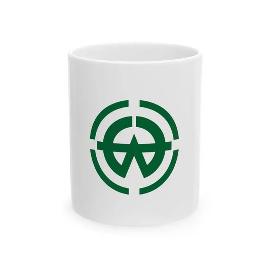 Flag of Otone Saitama 1964-2010 (Japan) White Coffee Mug 11oz - Go Mug Yourself