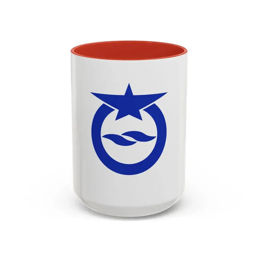 Flag of Otsu Shiga Japan - Accent Coffee Mug 15oz Red - Go Mug Yourself
