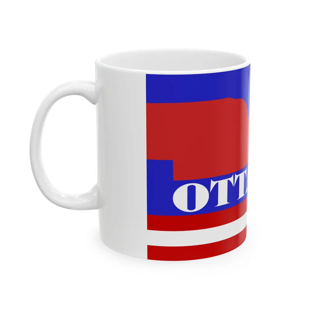 Flag of Ottawa County Ohio (United States) White Coffee Mug - Go Mug Yourself