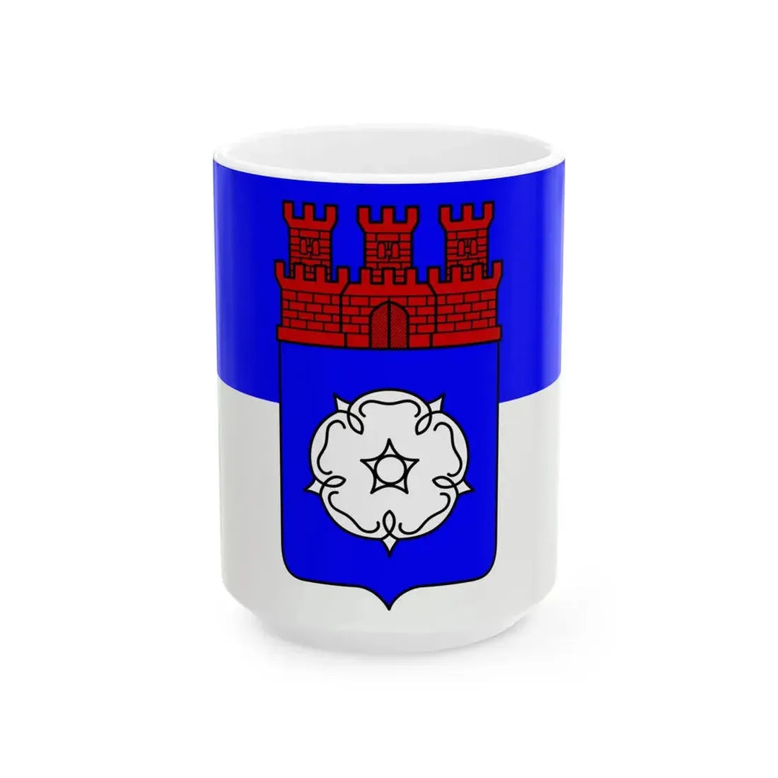 Flag of Ottweiler (Germany) White Coffee Mug 15oz - Go Mug Yourself