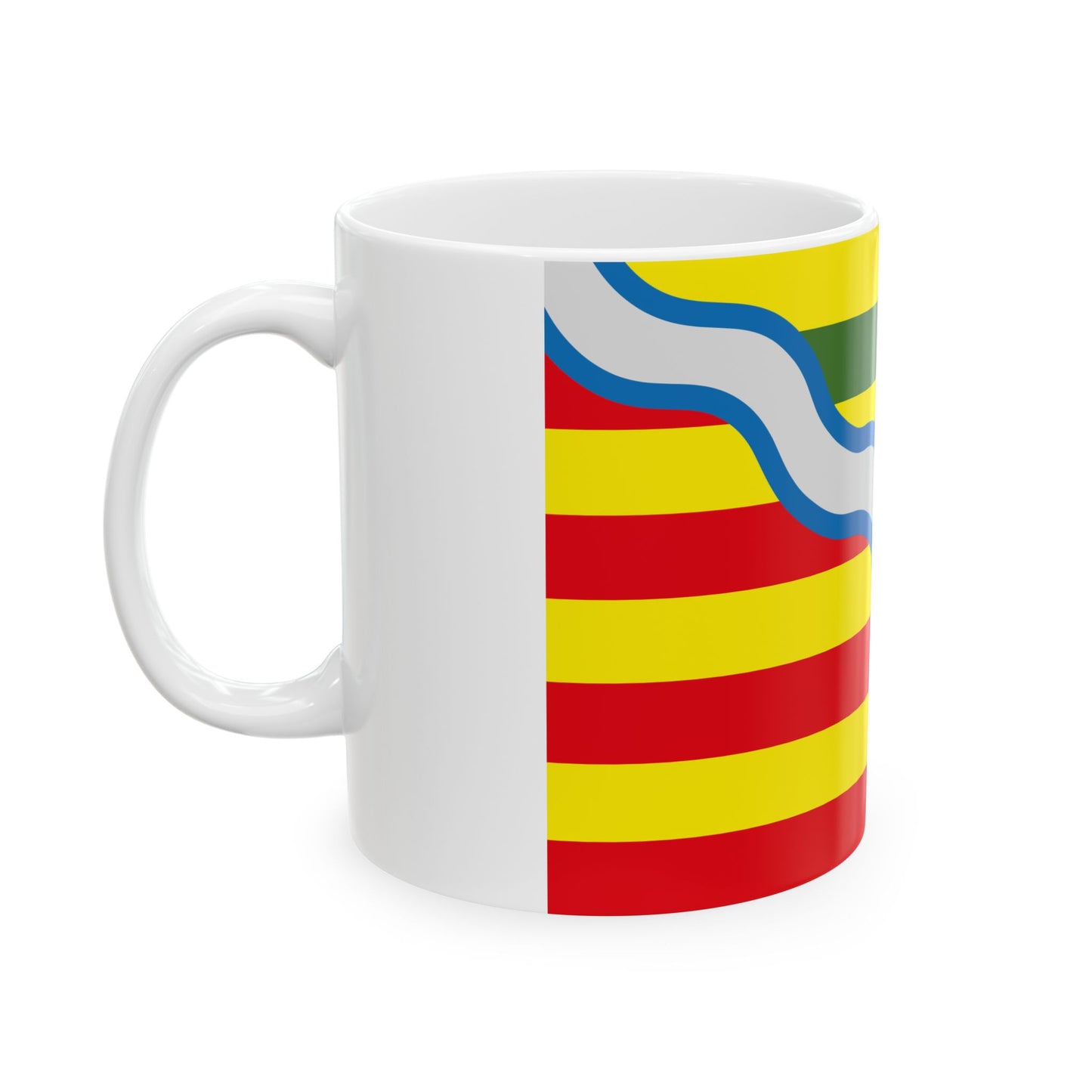 Flag of Oudsbergen Belgium (Belgium) White Coffee Mug-Go Mug Yourself