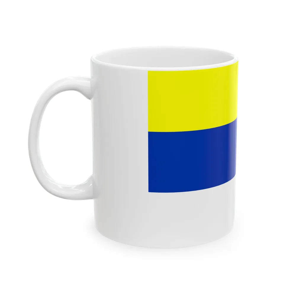 Flag of Ovalle Chile (Chile) White Coffee Mug - Go Mug Yourself