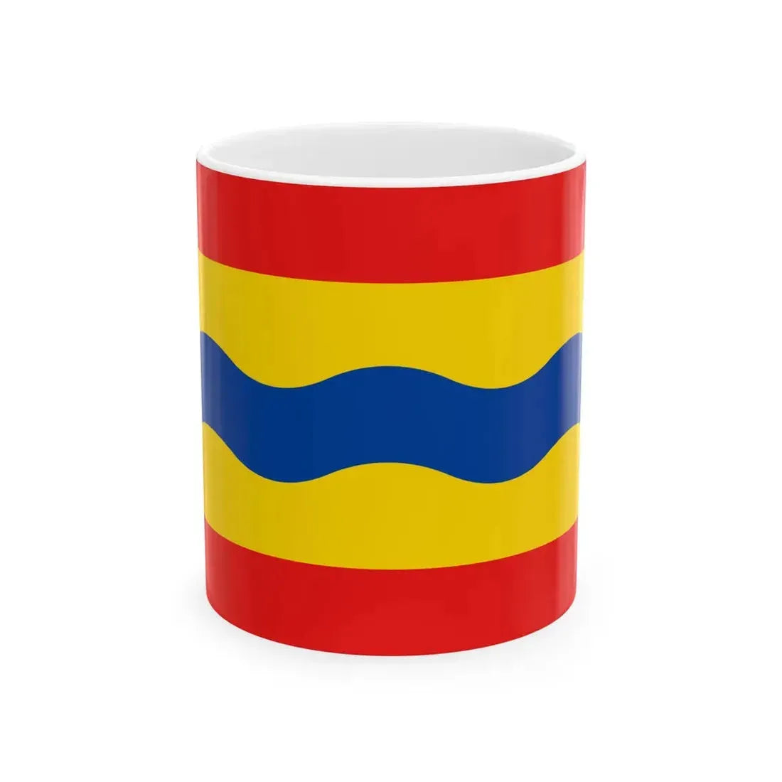 Flag of Overijssel (Netherlands) White Coffee Mug 11oz - Go Mug Yourself