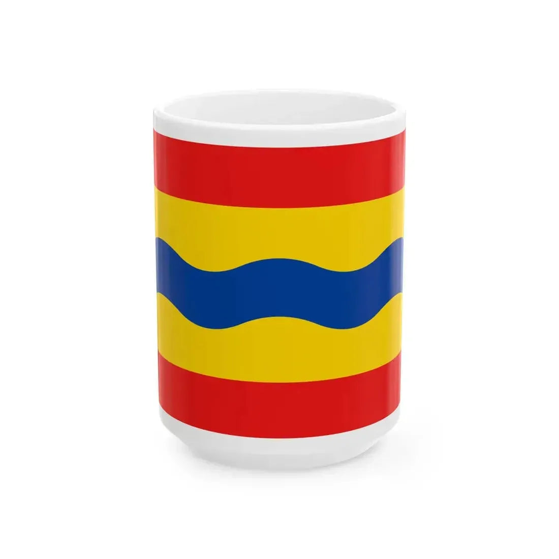 Flag of Overijssel (Netherlands) White Coffee Mug 15oz - Go Mug Yourself