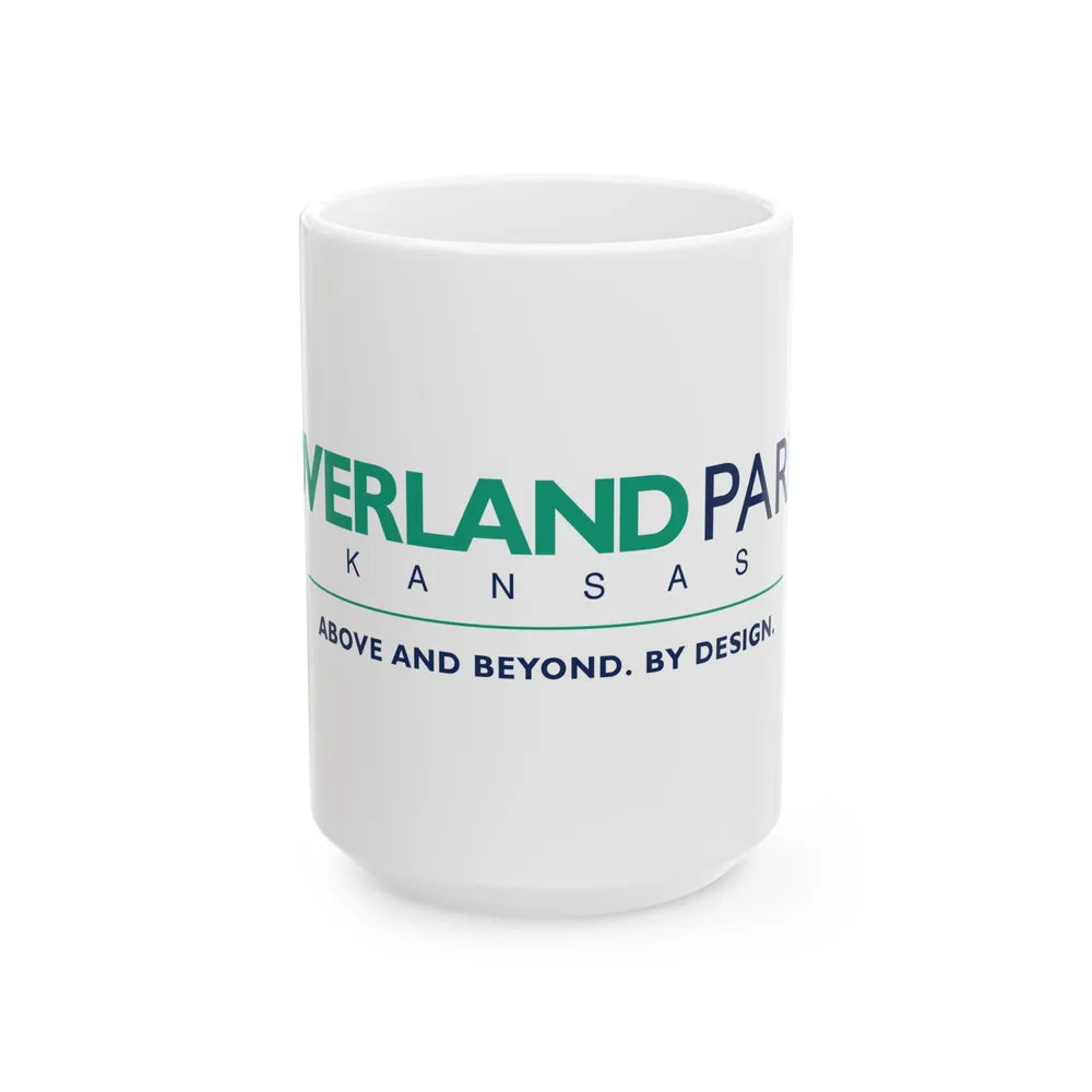 Flag of Overland Park Kansas (United States) White Coffee Mug 15oz - Go Mug Yourself