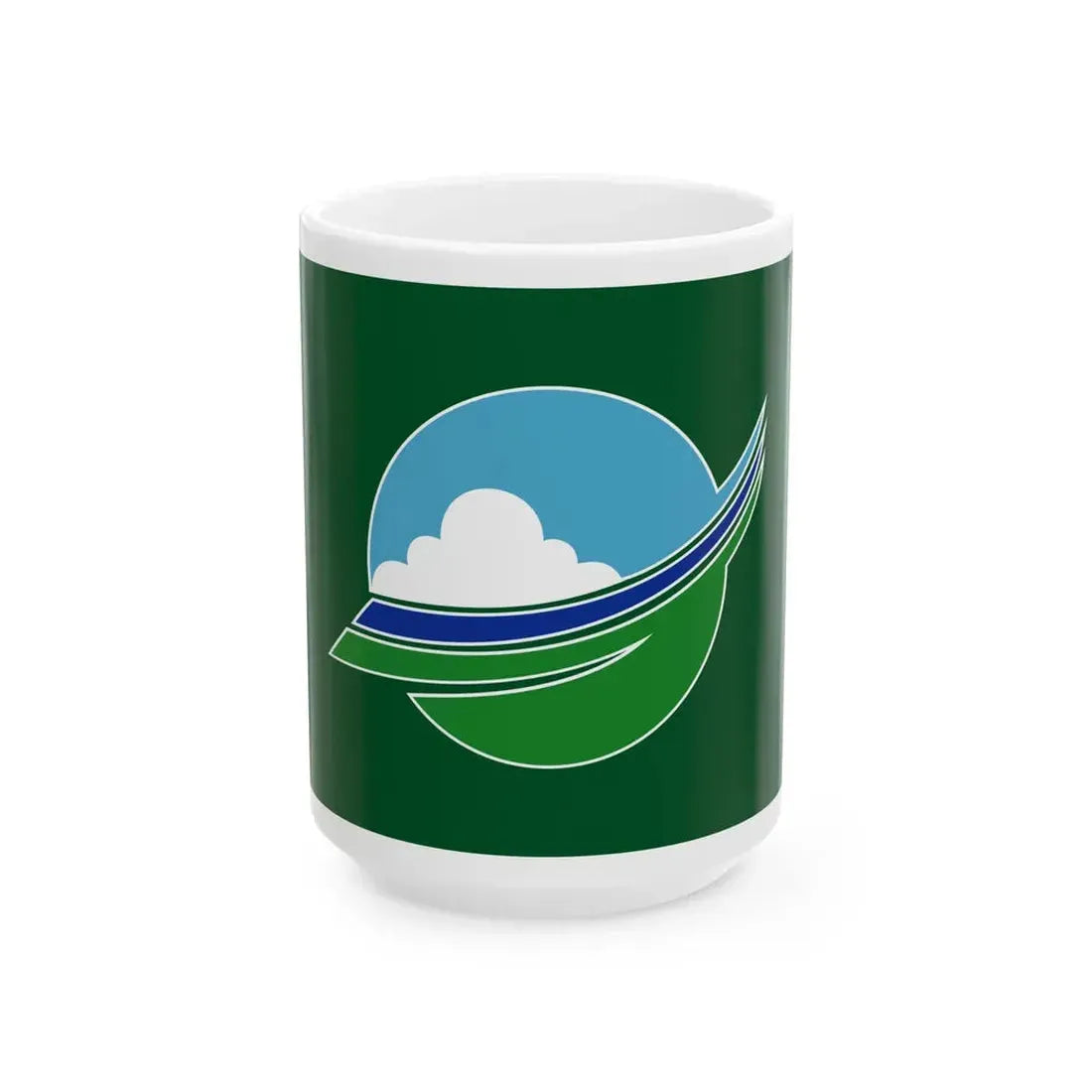 Flag of Ozora Hokkaido (Japan) White Coffee Mug 15oz - Go Mug Yourself