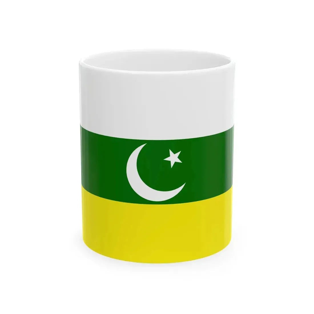 Flag of Pakistan Awami Raj Party (Pakistan) White Coffee Mug 11oz - Go Mug Yourself