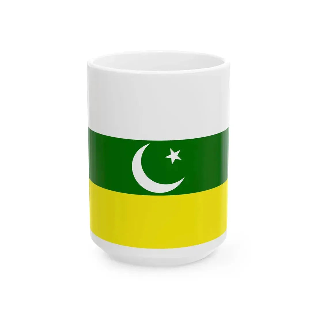 Flag of Pakistan Awami Raj Party (Pakistan) White Coffee Mug 15oz - Go Mug Yourself