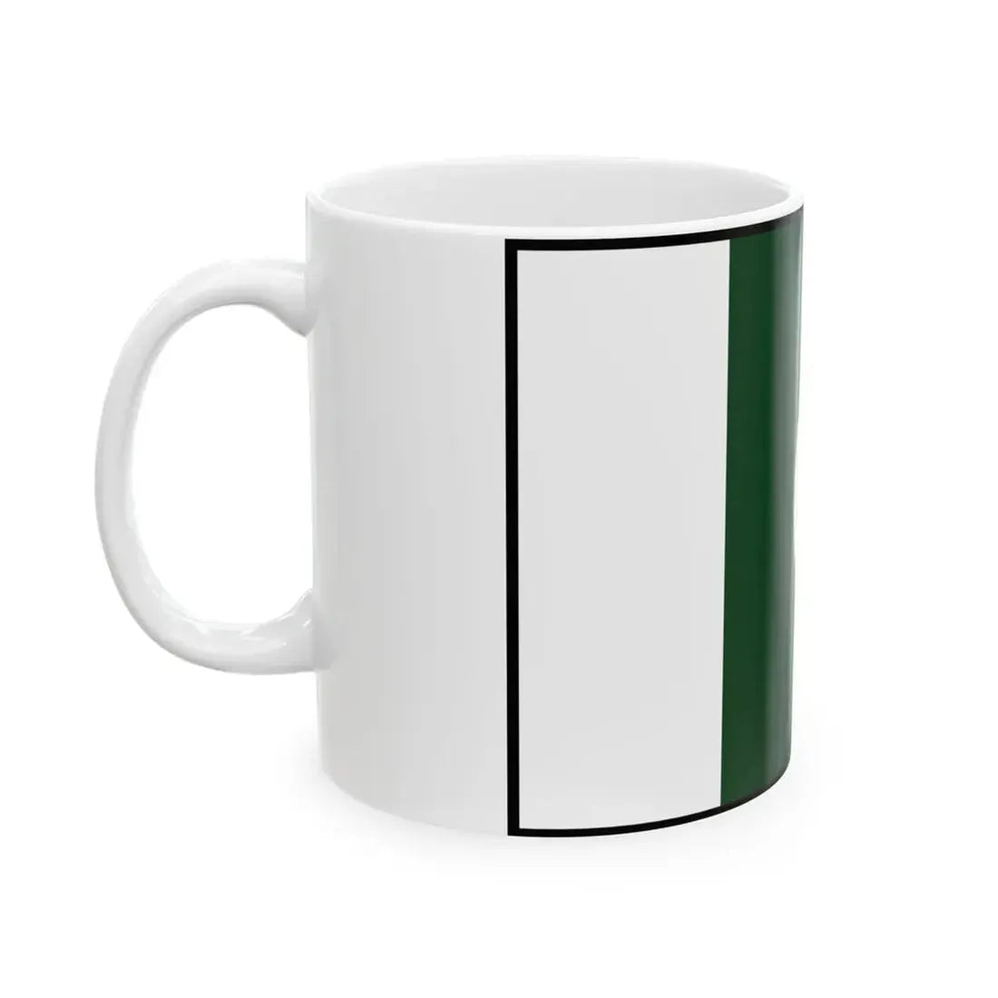 Flag of Pakistan bordered (Pakistan) White Coffee Mug - Go Mug Yourself