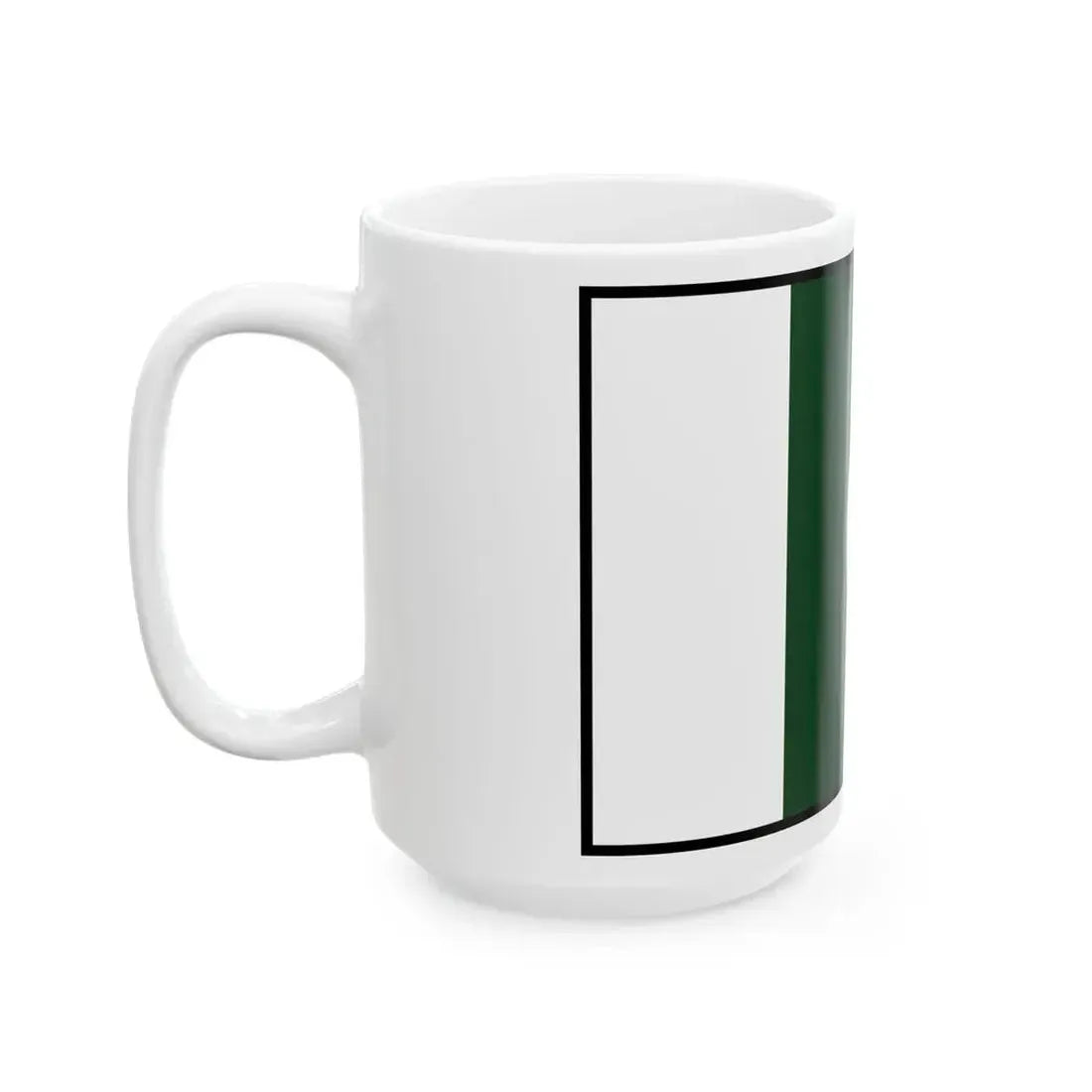 Flag of Pakistan bordered (Pakistan) White Coffee Mug - Go Mug Yourself