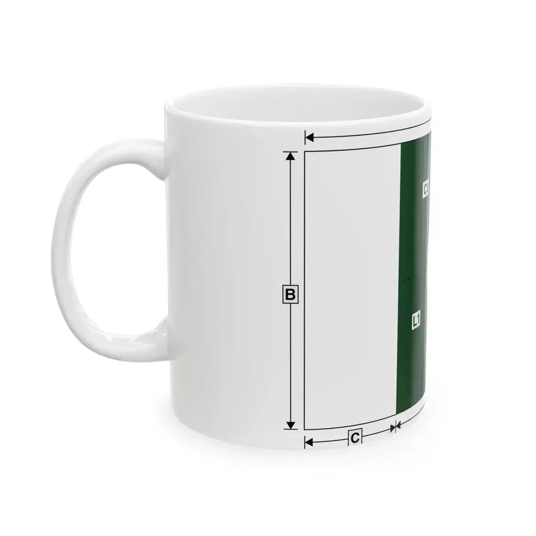Flag of Pakistan Construction (Pakistan) White Coffee Mug - Go Mug Yourself