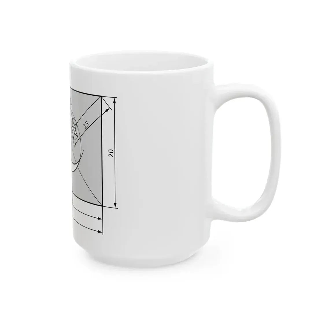 Flag of Pakistan construction sheet (Pakistan) White Coffee Mug - Go Mug Yourself