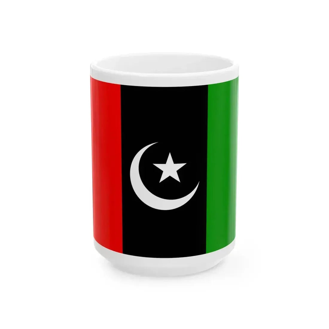 Flag of Pakistan Peoples Party (Pakistan) White Coffee Mug 15oz - Go Mug Yourself