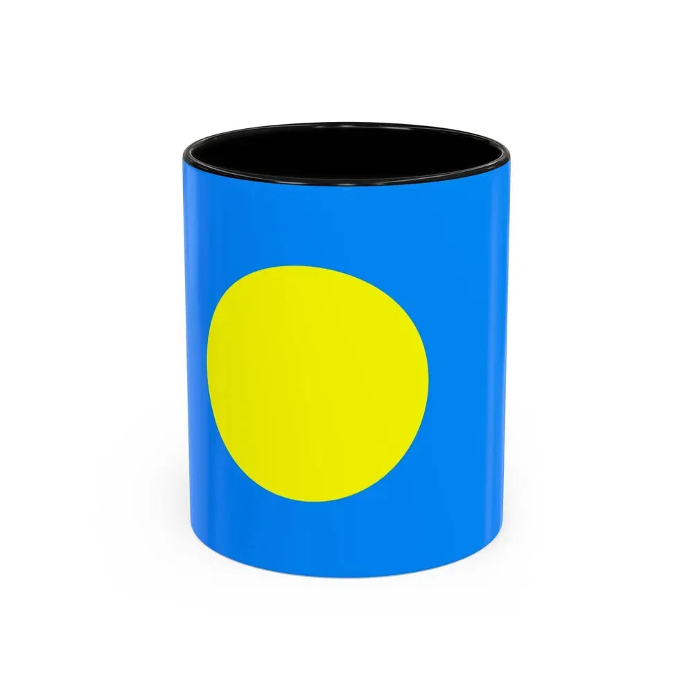 Flag of Palau Palau - Accent Coffee Mug 11oz Black - Go Mug Yourself
